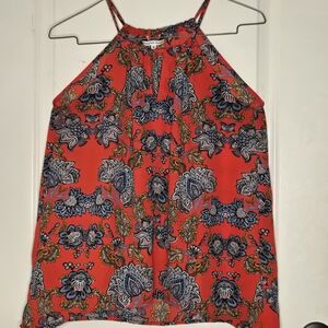 Collective Concepts Red Floral Camisole